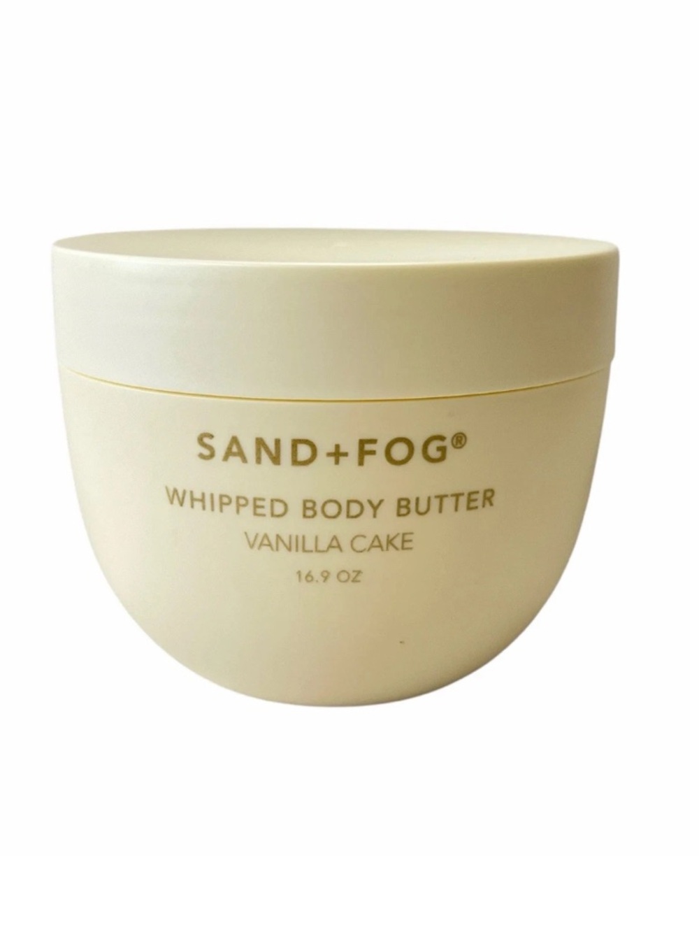 Sand + Fog Whipped Body Butter Vanilla Cake 16.9 oz Hydrating Moisturizer
